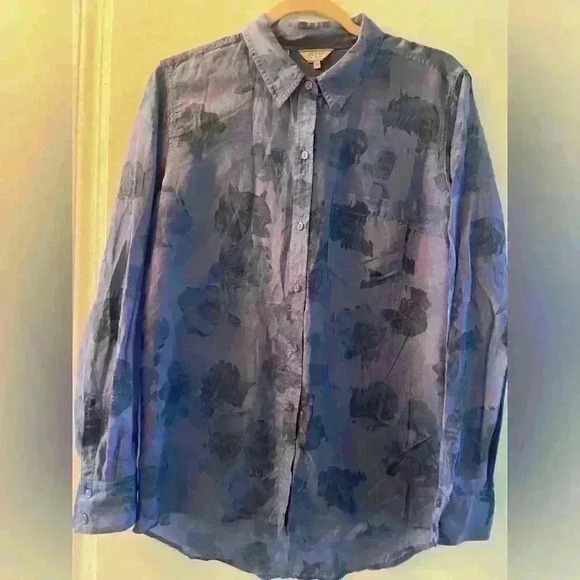 Guess Floral Blouse NWOT - Picture 1 of 7